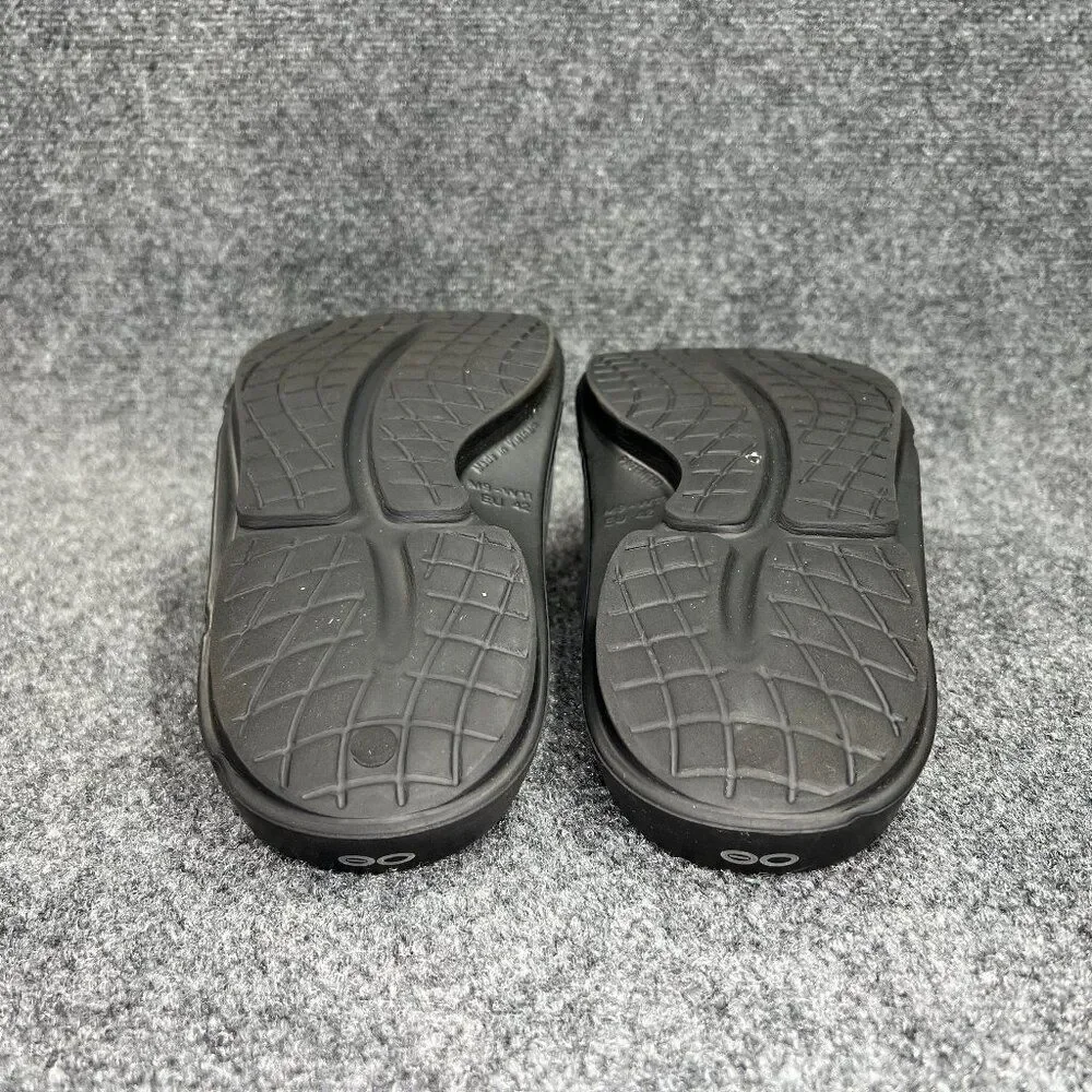 Oofos OOahh Sport Flex Sandals‎ Men's Size 9 Black Camo Athletic Recovery Slides